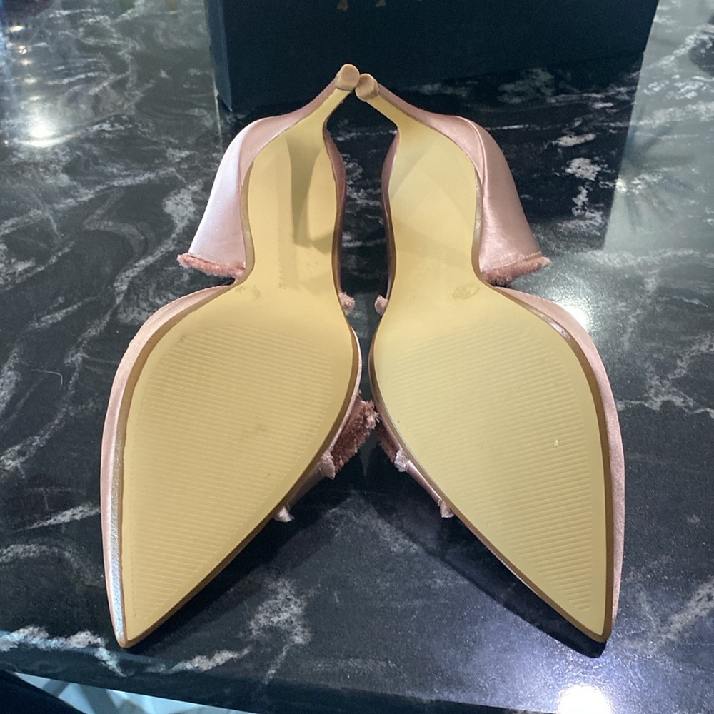 Lord & Taylor Women's Pink Satin Heels - Picture 4 of 4